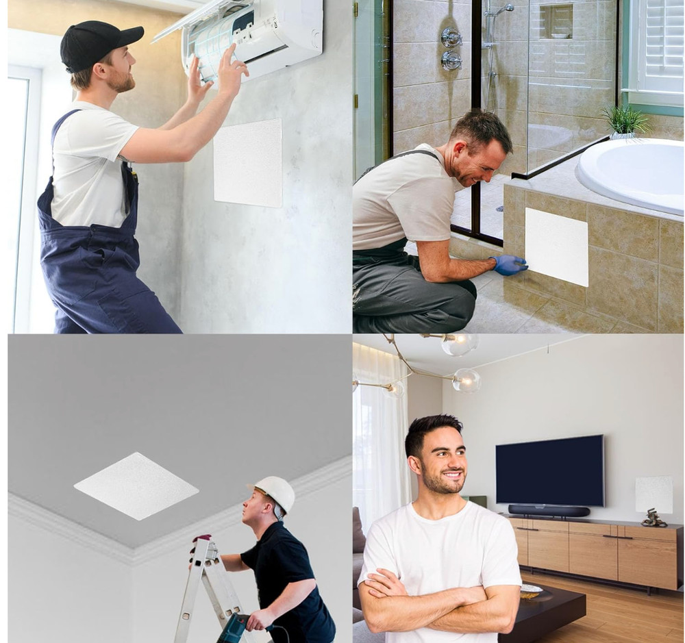 2 Pack Morvat 8x8 Adjustable Spring Access Panel for Drywall & Ceiling