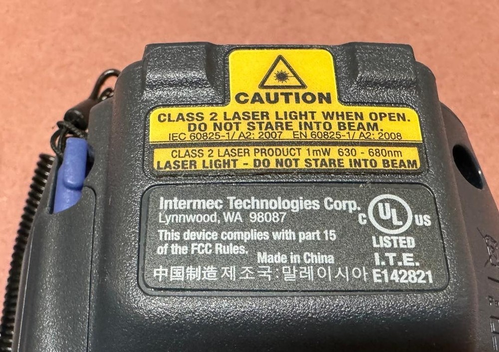 Intermec CK3X Handheld Wireless Barcode Scanner & AD20 Charging Base & 1004UA03