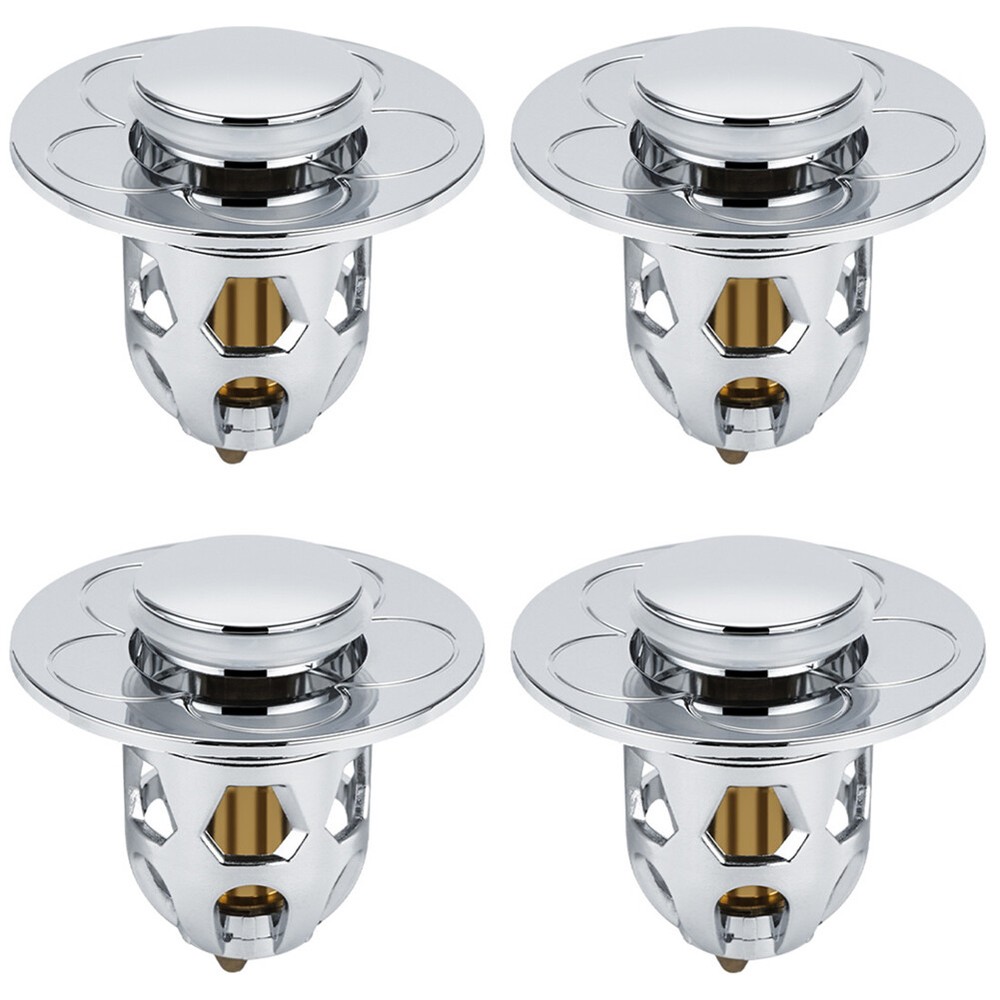 US 2-4 Pcs Bathroom Sink Stopper Pop Up Drain Plug Replace Universal Bounce Core