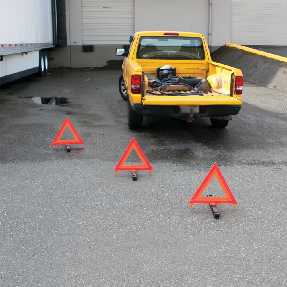 Performance Tool Warning Triangle Set - 3 Pack DOT Approved w/ Travel Case