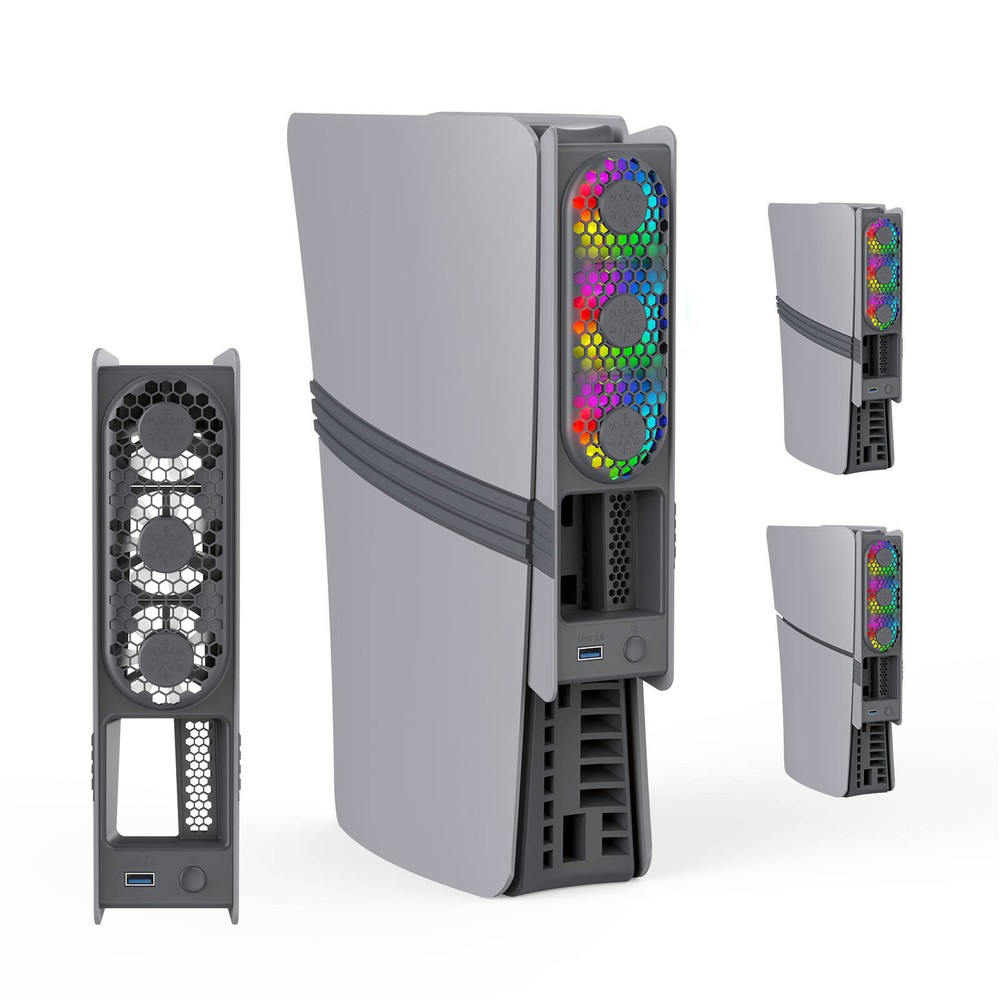 For Sony PS5 pro/PS5 slim Controller Disc & Digital Side Cooling Fan Accessories