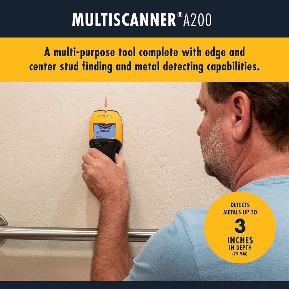 Multiscanner A200 – Electronic Wall Scanner Stud Finder & Metal Detector with Li