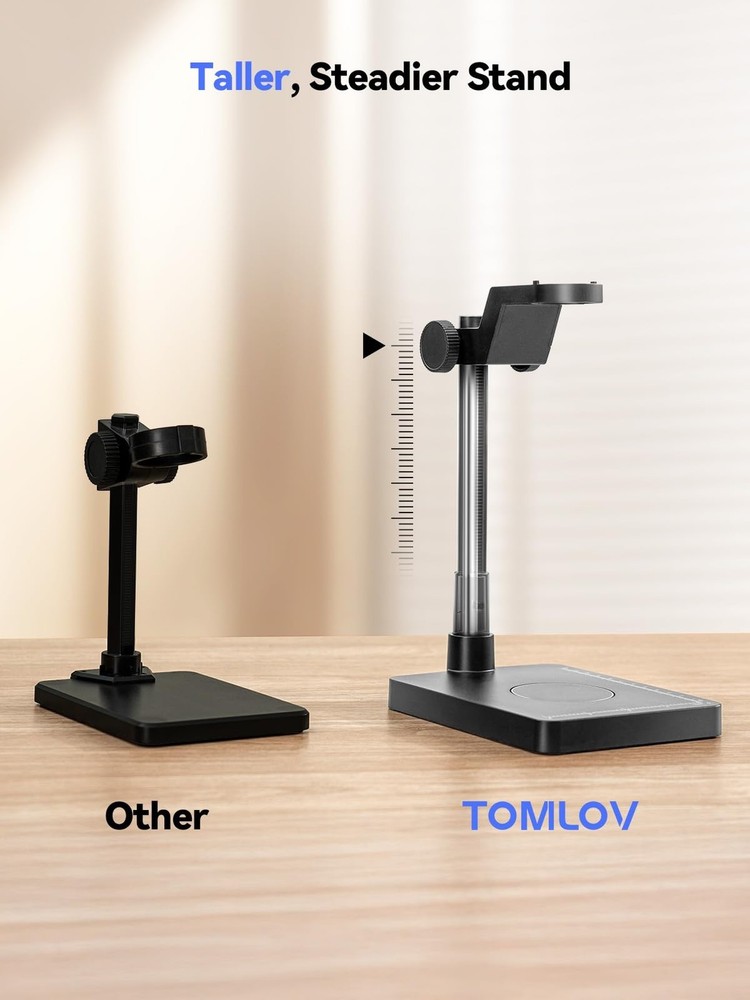 TOMLOV DM4W Microscope with Weighing Scale: 4.3" Digital Coin Microscope with...