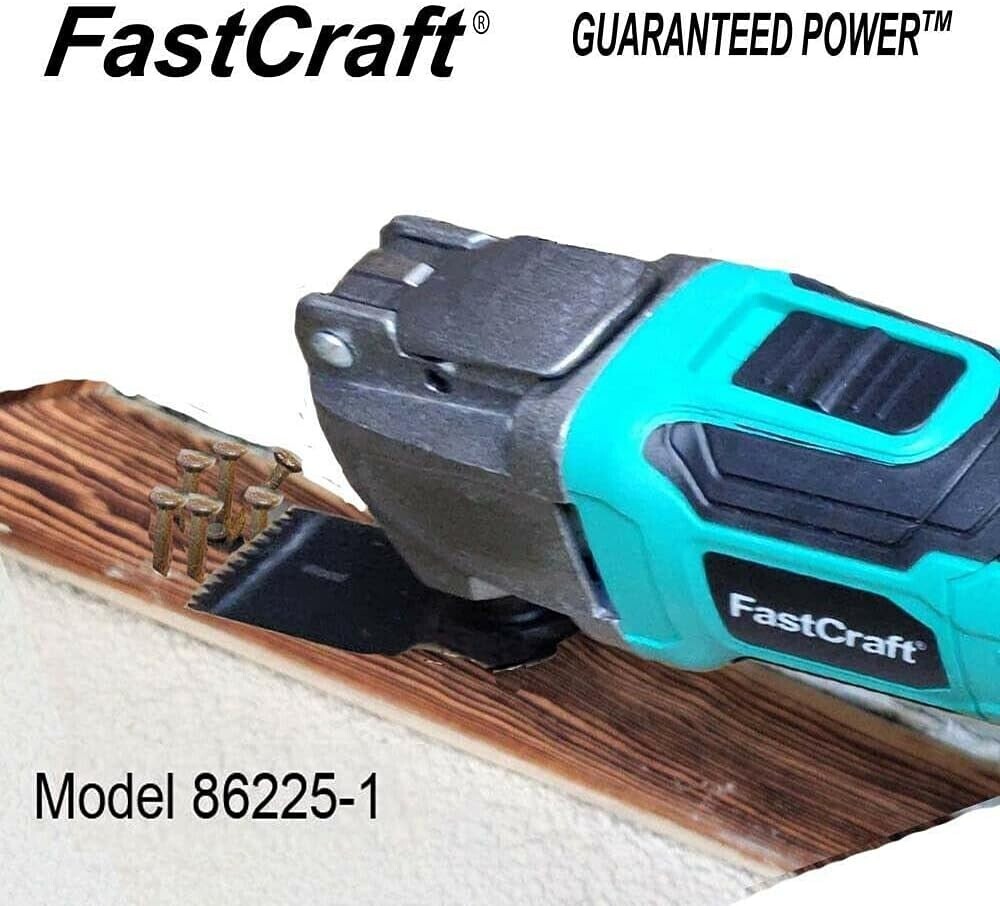 FastCraft Oscillating Multi Tool GUARANTEED POWER + 3 Oscillating Saw Blades