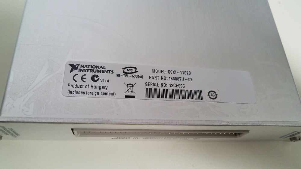 National Instruments NI SCXI-1102B 32-Ch 200Hz Bandwidth Amplifier Module