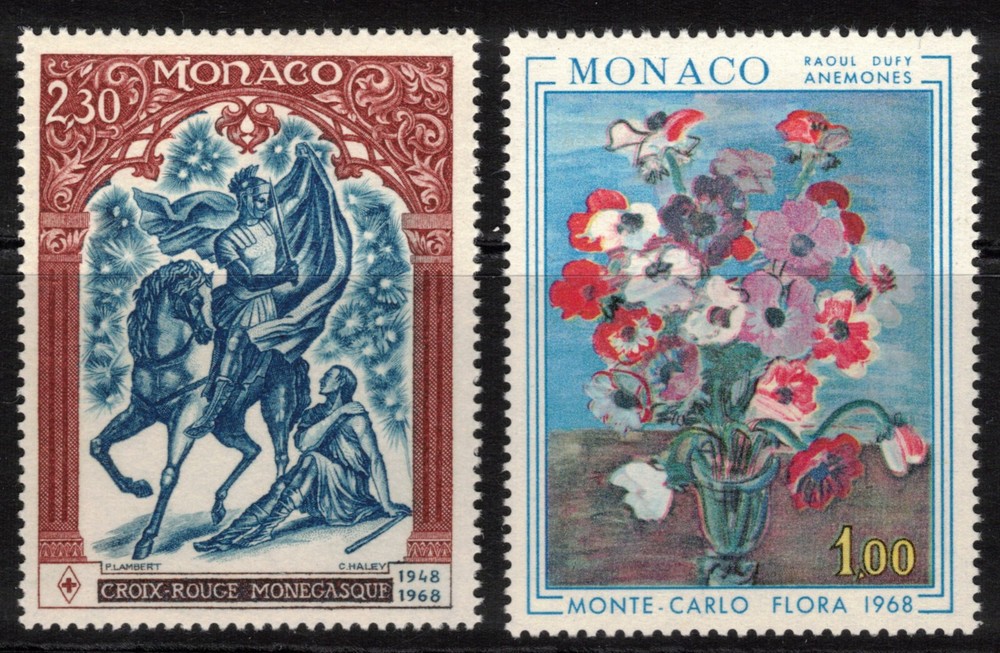 MONACO Scott 682 683 Mint NH