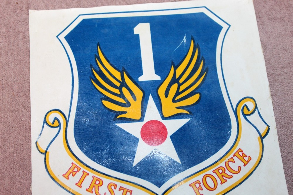 Large Original WW2 U.S. Army Air Forces "First Air Force" Unit Insignia