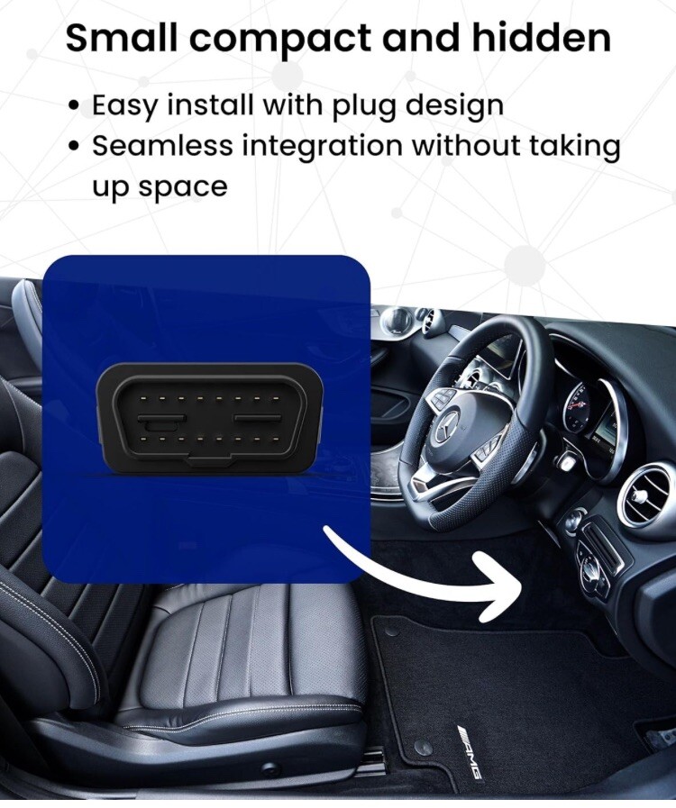 Hidden GPS Tracker for Vehicles Easy Install Battery Connected - 4G LTE