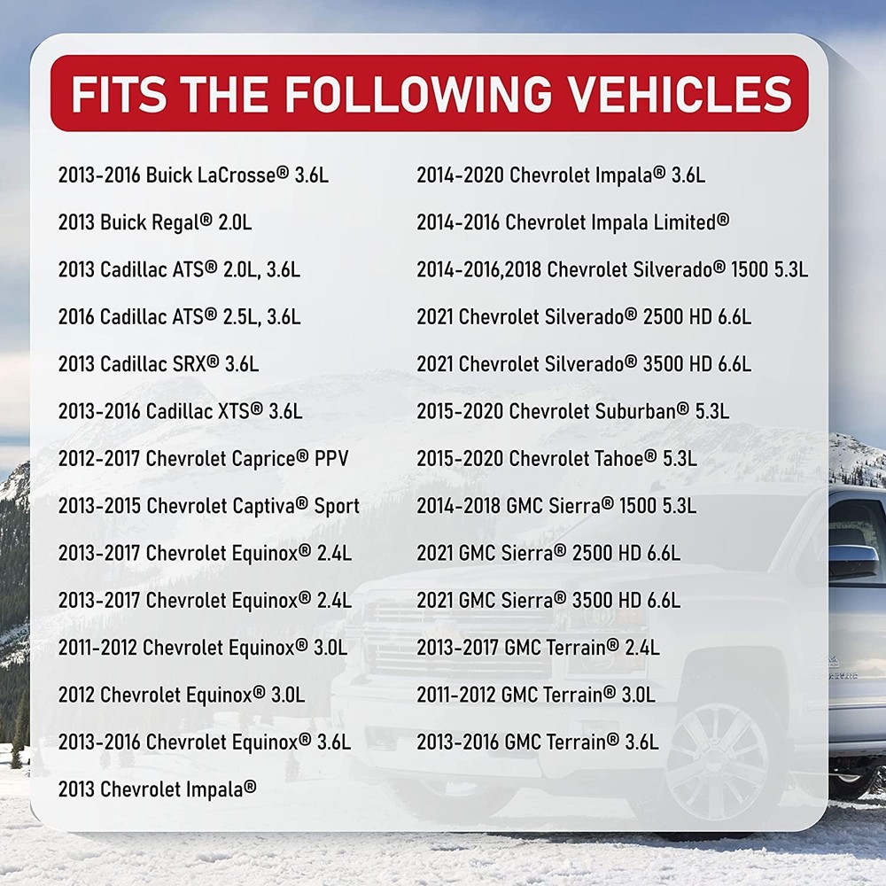 Replacement Flex Fuel Sensor, Compatible with Buick, Chevy, Cadillac, GMC -