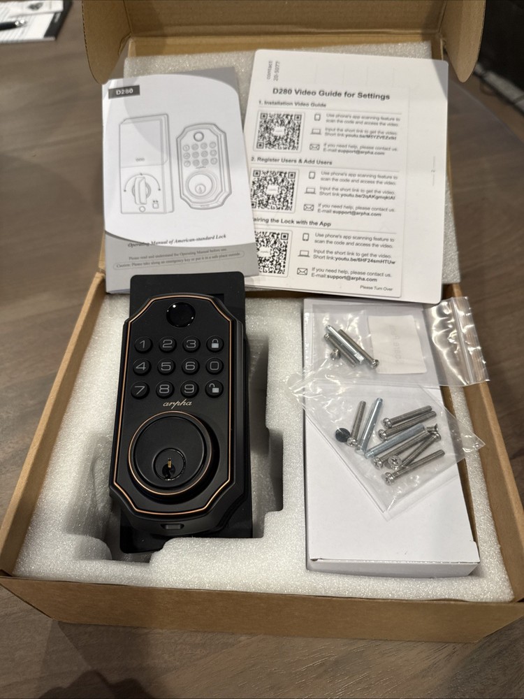 Arpha Keypad Lock With Fingerprint