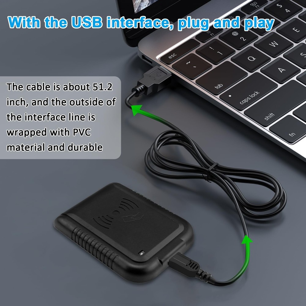 RFID Card Reader USB RFID Card Reader 125Khz Card Reader Contactless Proximit...