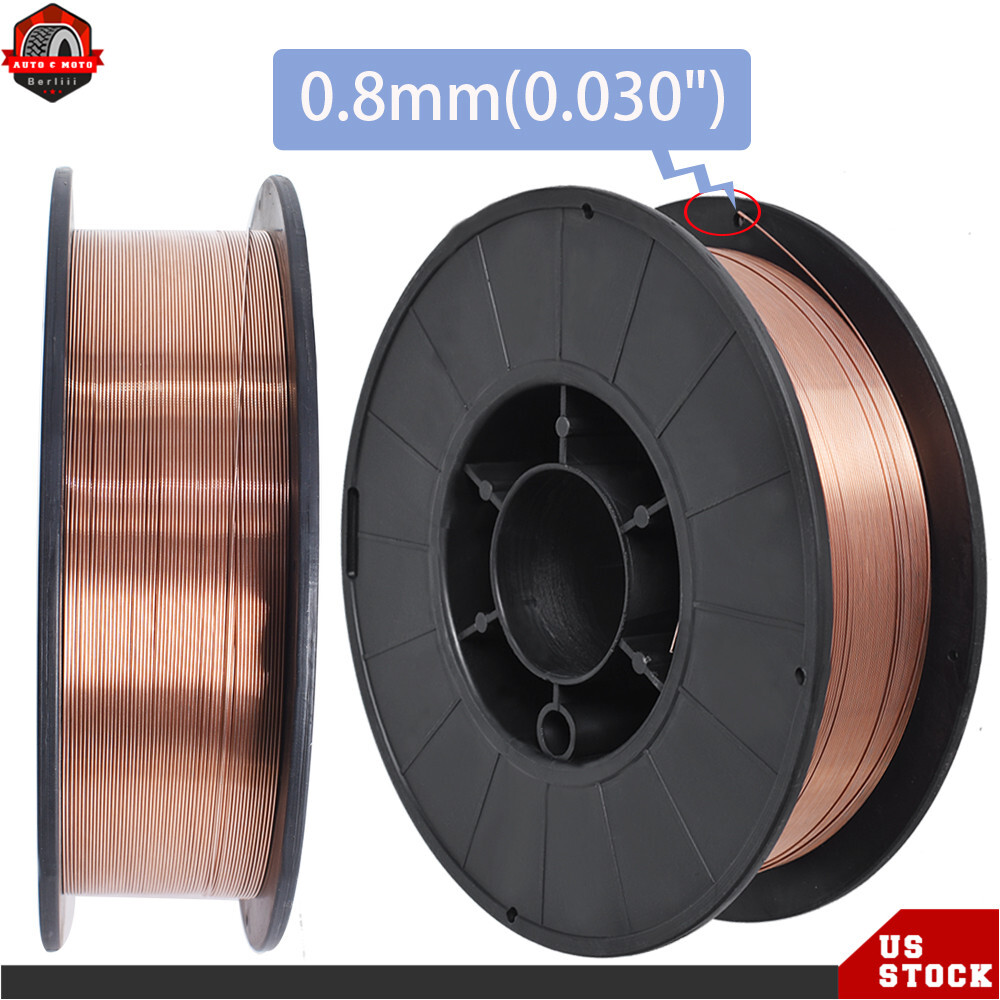 11-lb Roll 2Pack ER70S-6 .030" (0.8mm) Mild Steel MIG Welding Wire