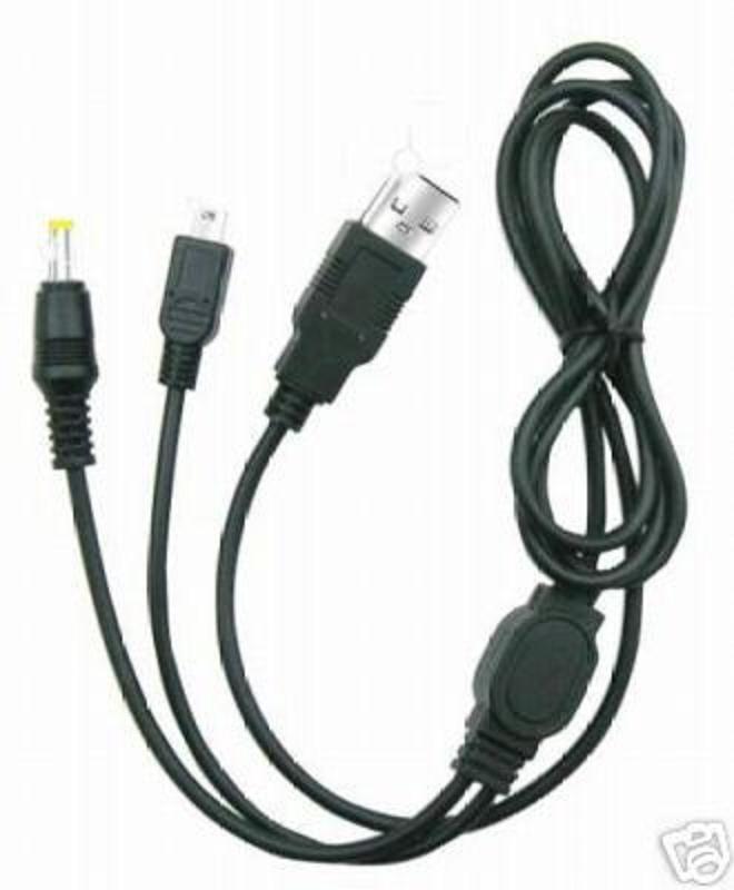 20 PC Lot 2in1 USB Charger Data Link Cable Sony PS2PS3PS4 Controller System PSP