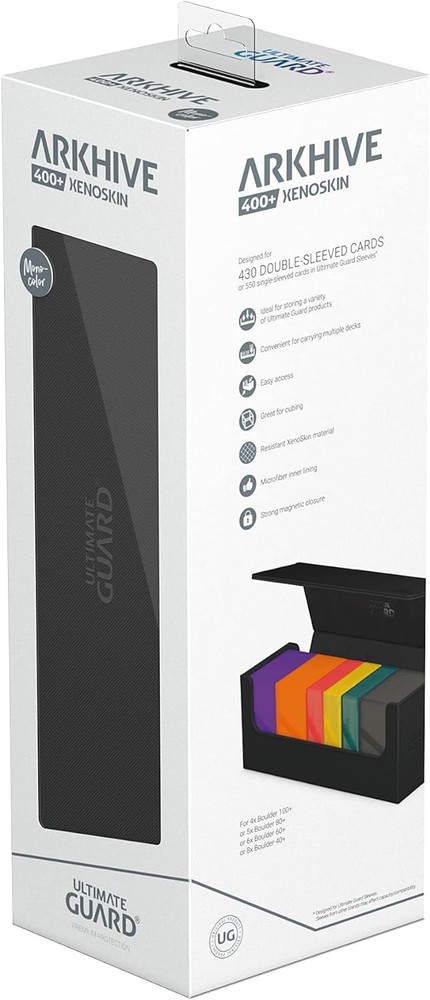 Ultimate Guard Arkhive 400+ XenoSkin Monocolor Black