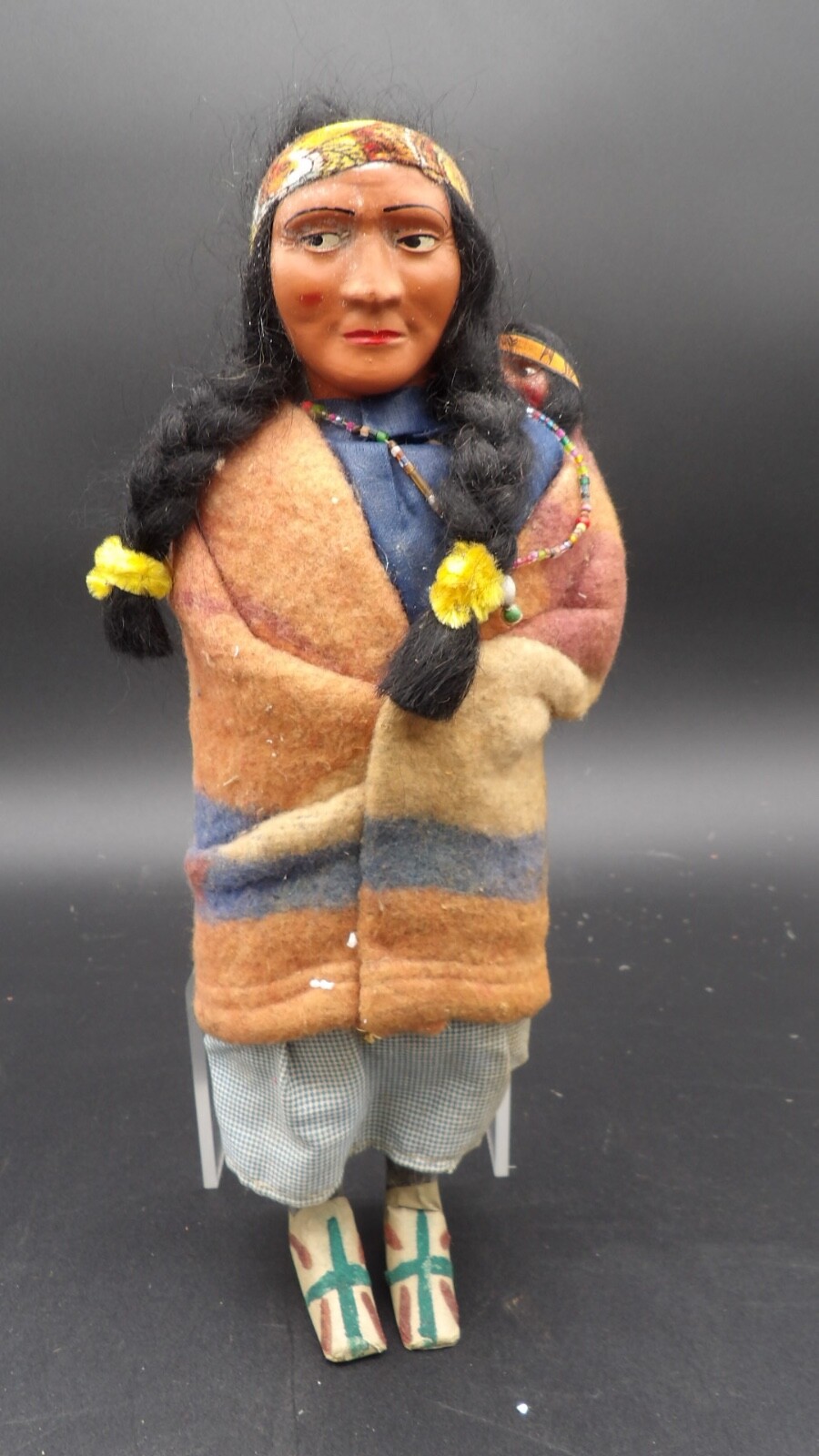 Vintage 1920's Skookum Bully Good Native American Doll