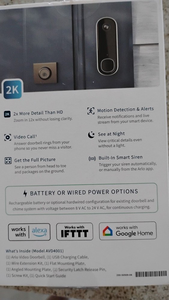 arlo doorbell wireless