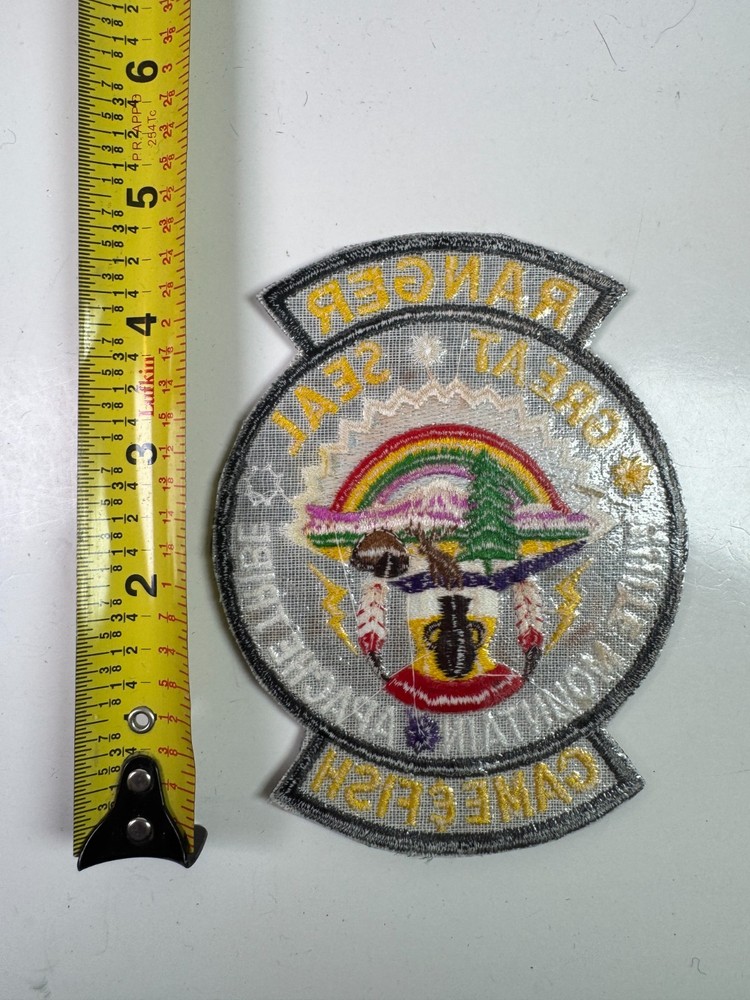 White Mountain Apache Tribe Ranger Game Fish Arizona AZ Patch E4