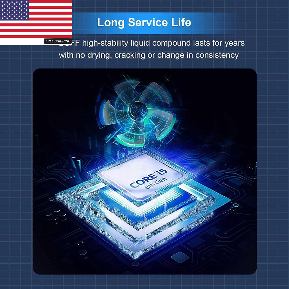 Thermal Paste, 5.5G with Toolkit CPU Paste Thermal Compound Paste Heatsink for I