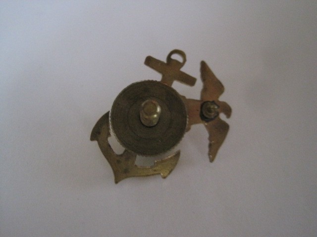 Marine Anchor Eagle World Pin World War II
