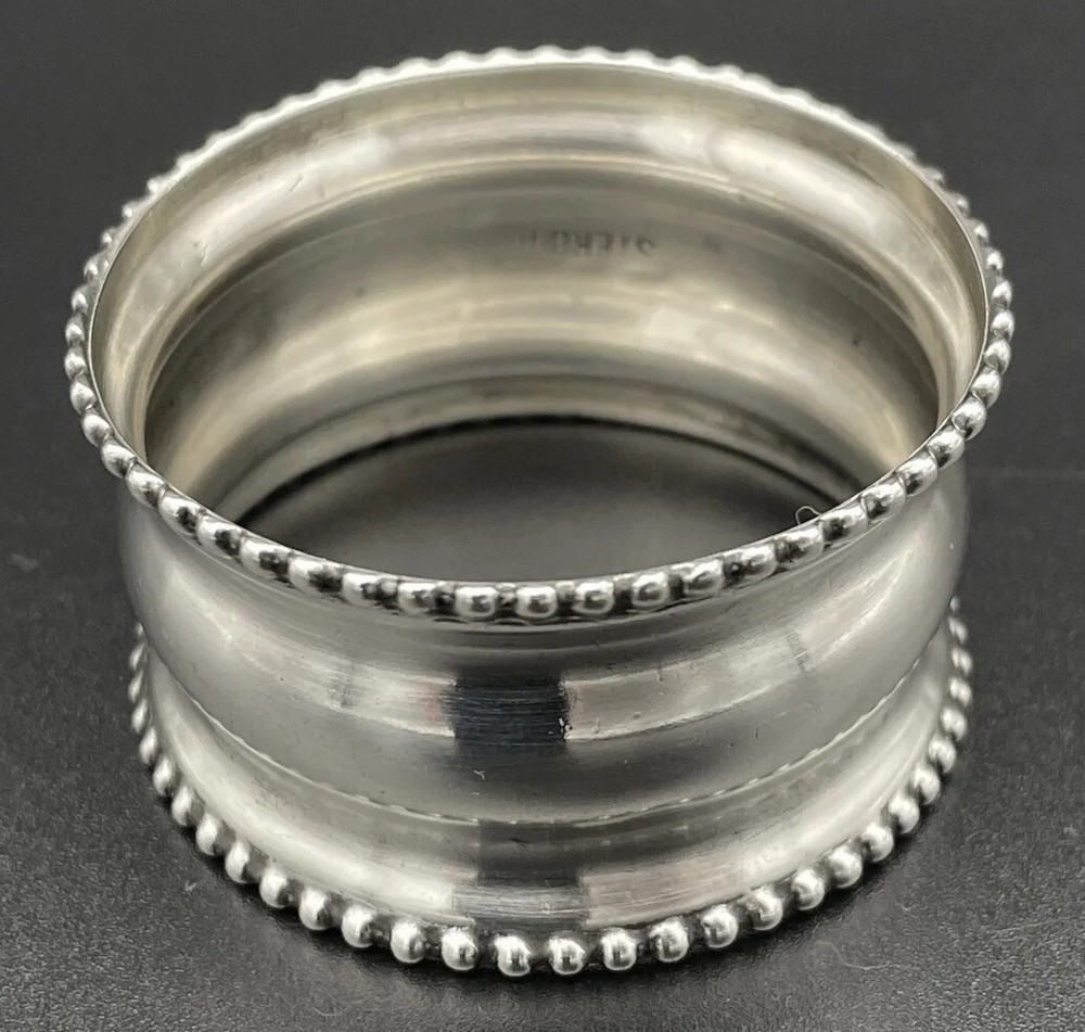 Sterling Silver Napkin Ring Name Engraved “Glady’s”
