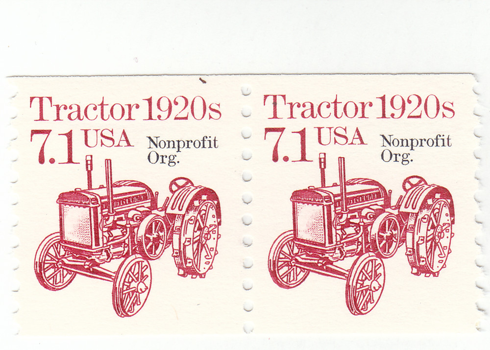 Scott # 2127A - 7.1 cent Red -   10 Vert. Coil pair - MNH