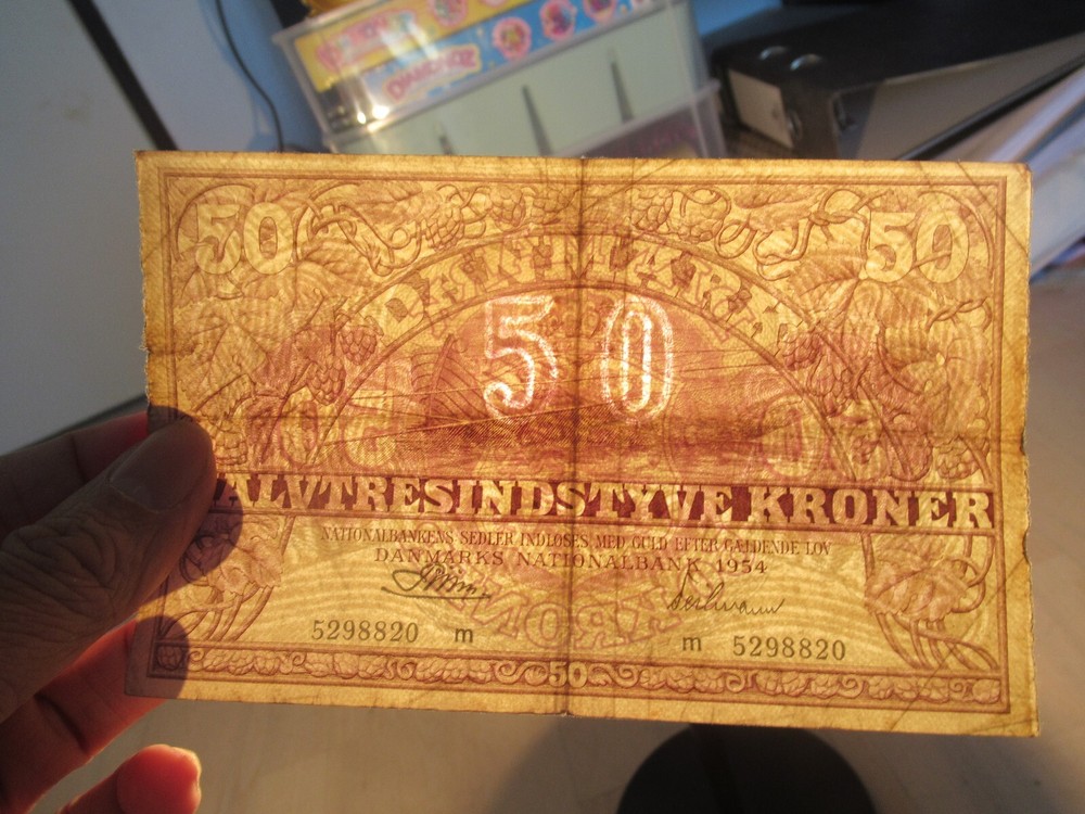 50 kroner 1954 Denmark Banknote