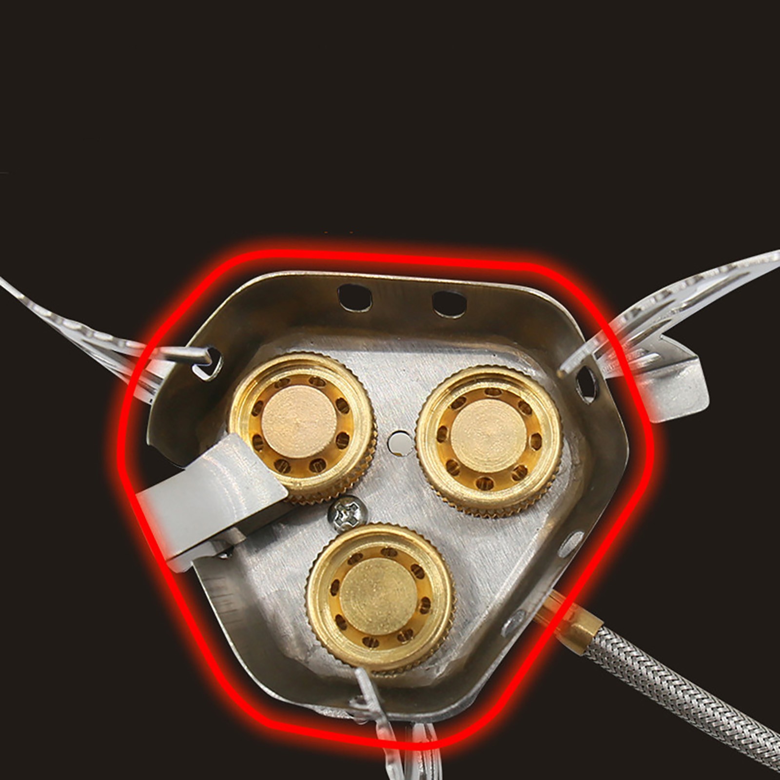 New 6800W Aluminum Alloy Outdoor Tourist Foldable Windproof Camping Gas Stove