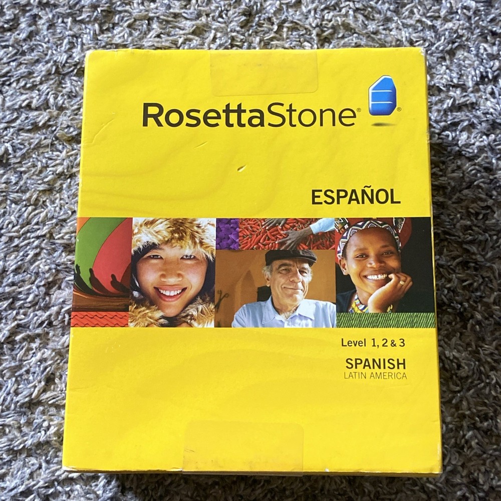 ROSETTA STONE ESPANOL Level 1, 2 & 3 Spanish Interactive Software CD's Version 3