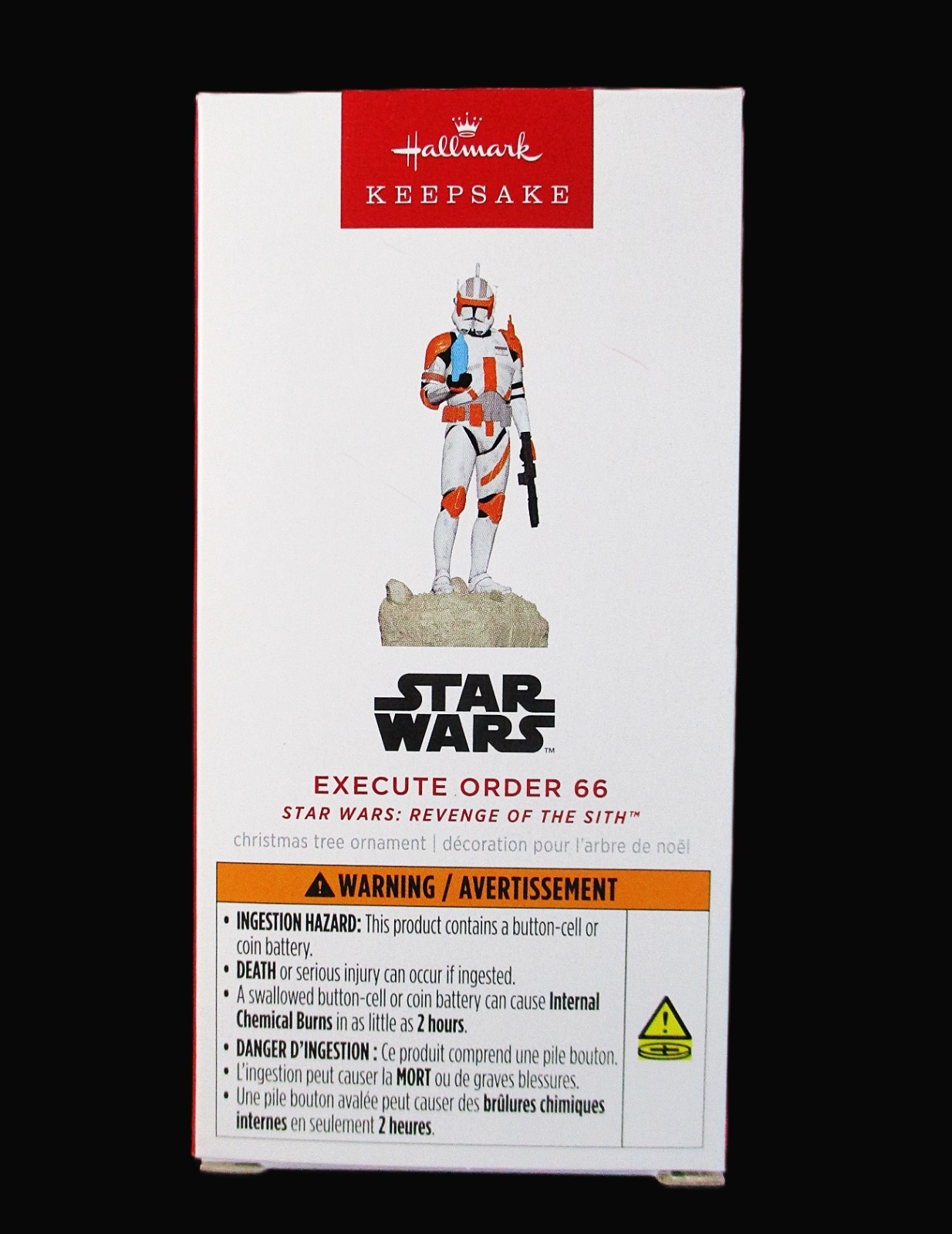 2025 HALLMARK ORNAMENT EXECUTE ORDER 66 STAR WARS REVENGE OF SITH LIGHT SOUND