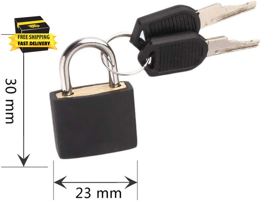 4Pcs Mini Padlocks Luggage Locks Durable ABS Covered Solid Brass Body Safely Pad