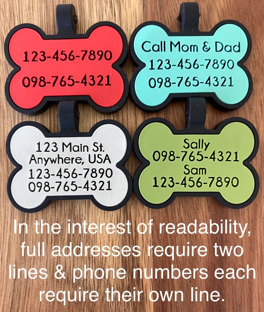 personalized silicone dog tag