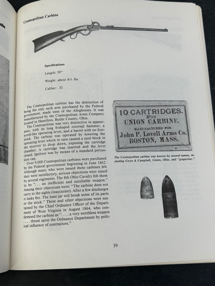 AN Introduction To Civil War Small Arms Reference Book