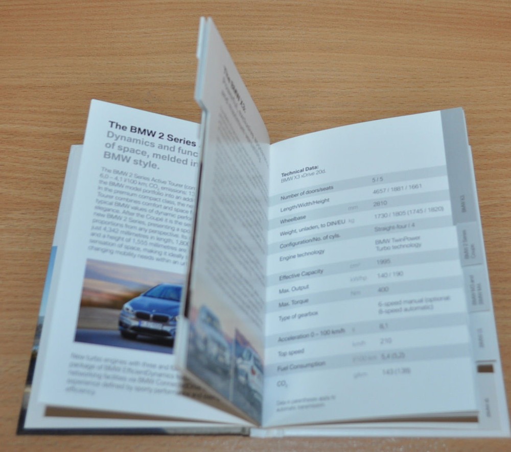 2014 BMW Geneva Press Folder flash drive Brochure Prospekt ENG Edition