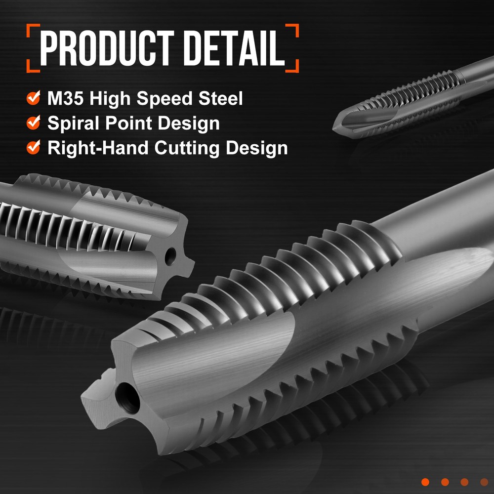 3/8-16 BSW Spiral Point Plug Threading Tap TICN Screw Tapping