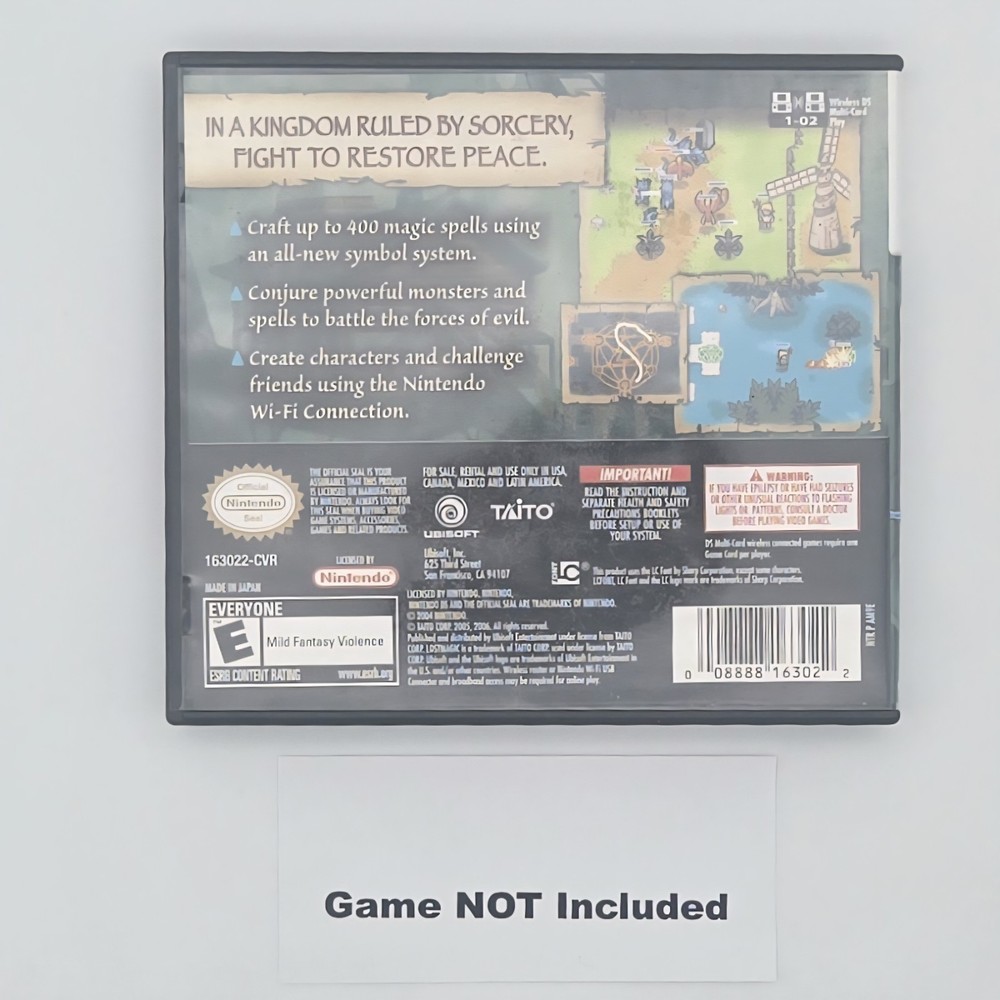 Nintendo DS LostMagic Case, Manual, Inserts ONLY 2006 No Game