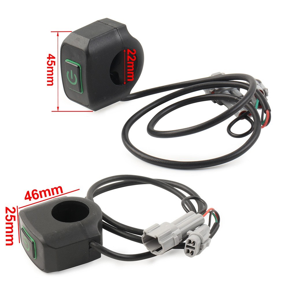 Plug-Play Headlight On/Off Switch Knob Switch Round Plug for Sur Ron
