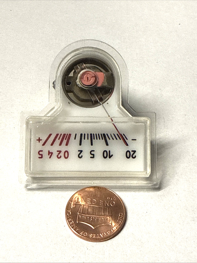 one Russian Analog Panel Meter DC 0 - 250 uA AMPERMETER M4762 DC dated 1992