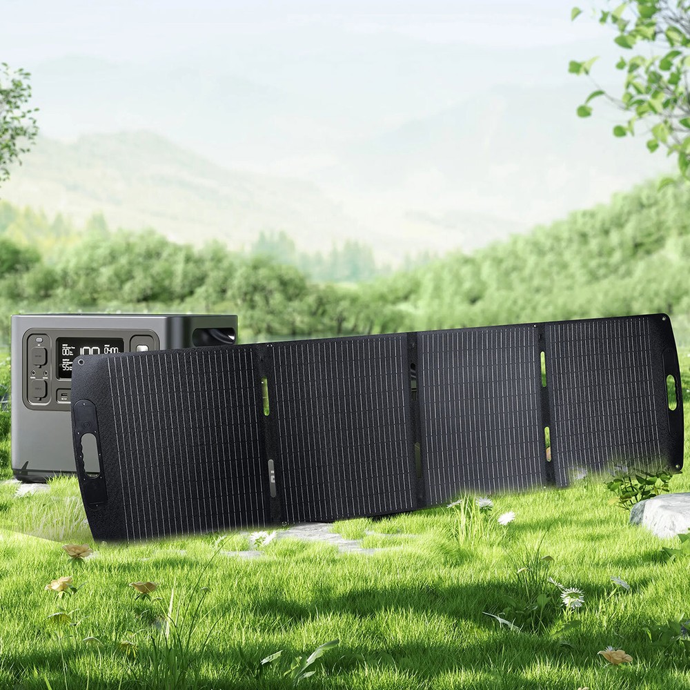 200W Portable Solar Panel Foldable with Carry Case for Power Station Waterproof