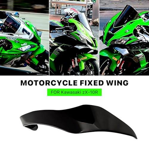 Fairing for Kawasaki ZX-10R (2016-2021), Motorcycle Spoiler Wing, Bright Black