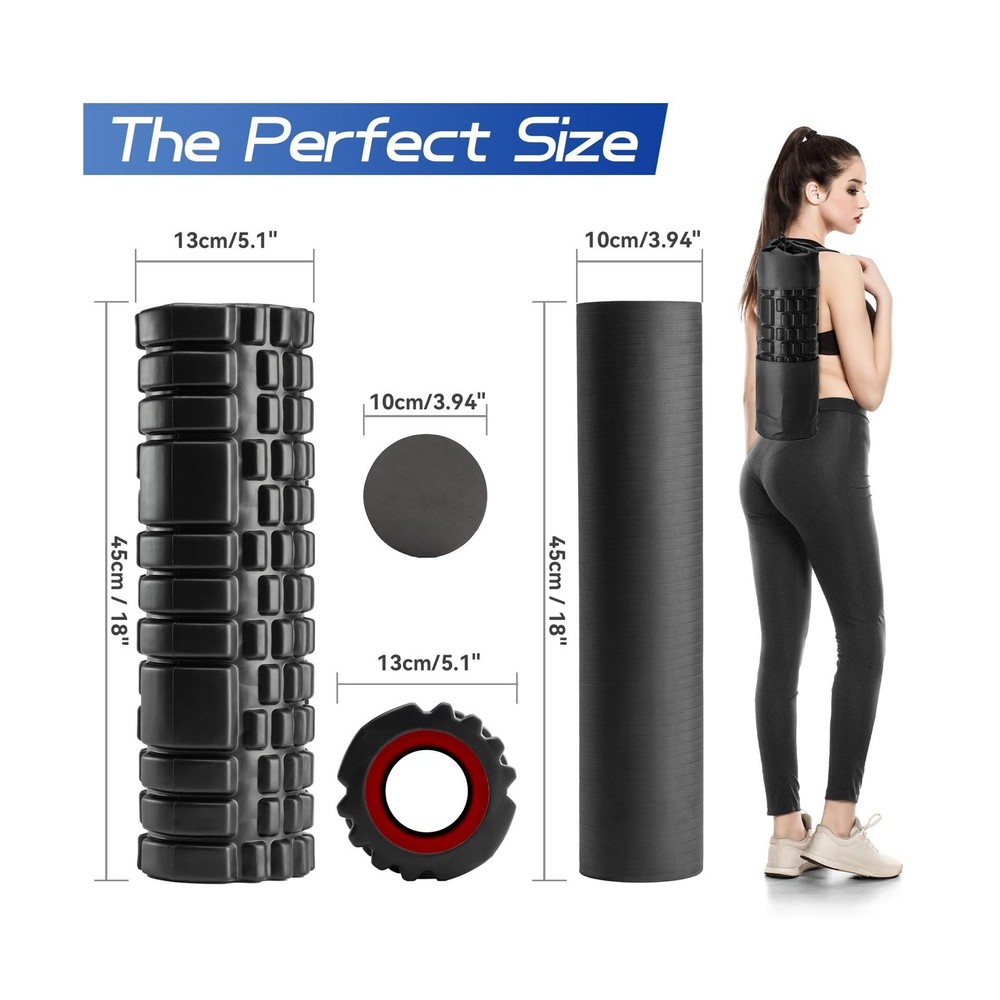 Krightlink Foam Roller High Density Foam Roller Set for Deep Tissue... FAST SHIP