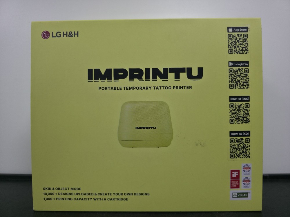 IMPRINTU Portable Temporary Tattoo Printer NEW/OPEN BOX