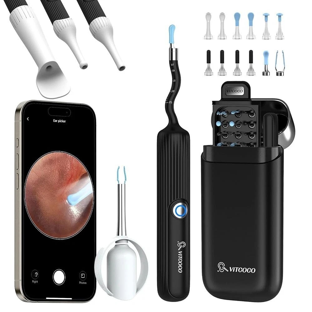 Ear Wax Removal Tool Kit With 1080P HD Otoscope Ear Wax Cleaner for Adults Kids