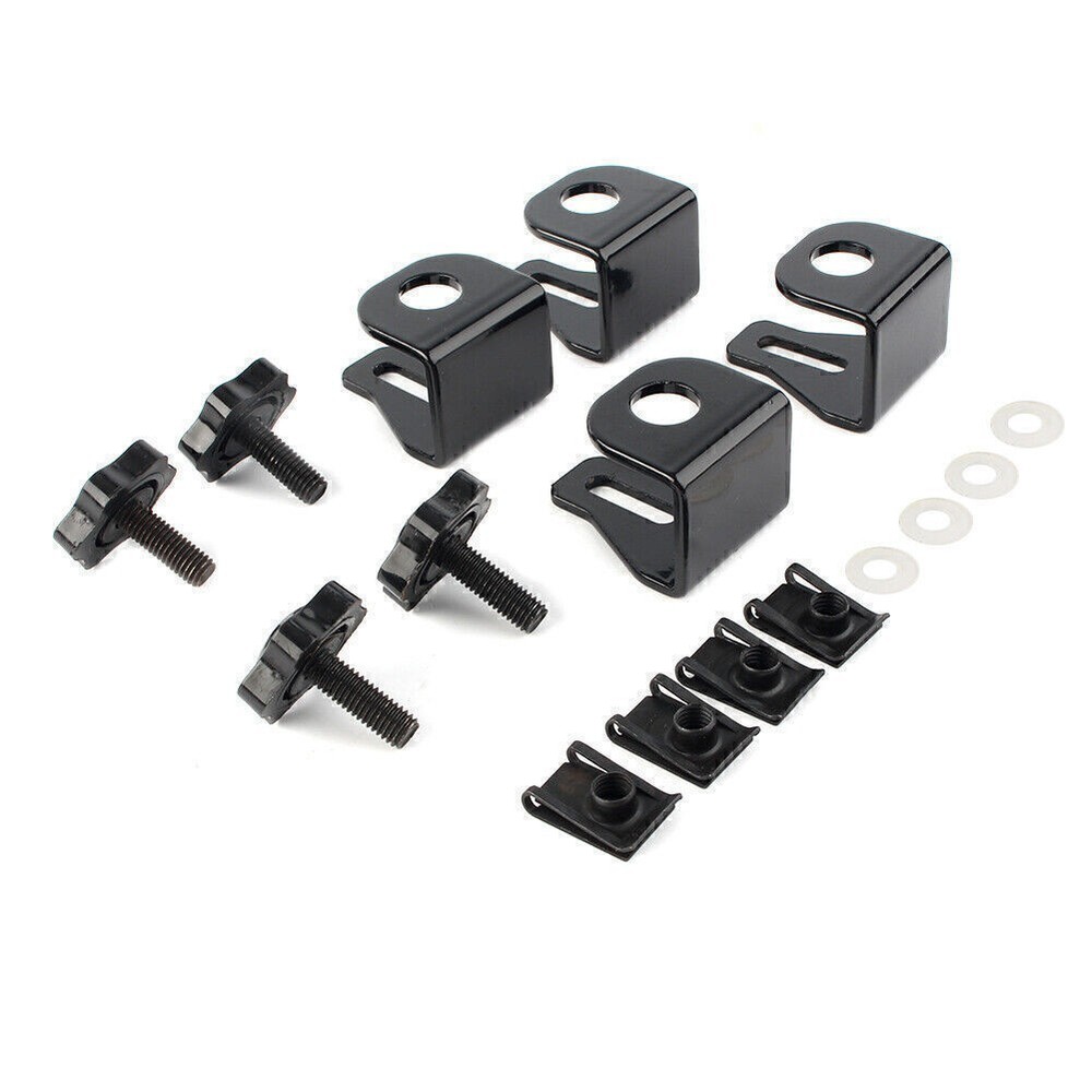 Set Saddlebag Lock Mounting Security Theft Deterrent Brackets For Harley Touring