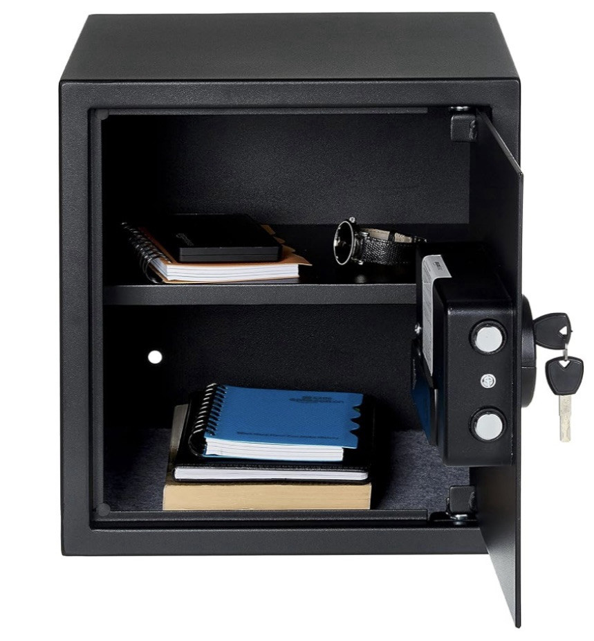 Black small safe for home or office