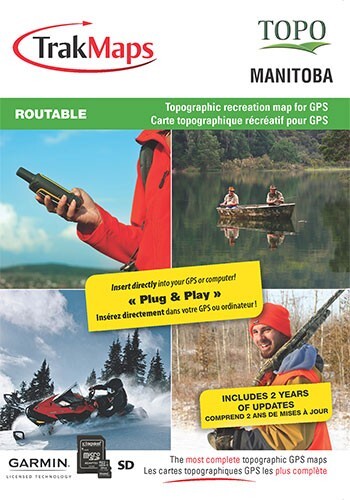 TrakMaps TOPO Manitoba - Garmin GPS Map