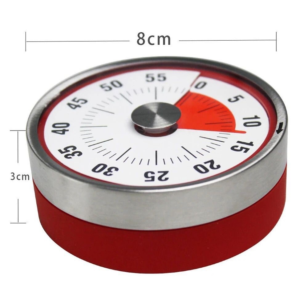 Mechanical Kitchen Timer 60min Countdown Cooking