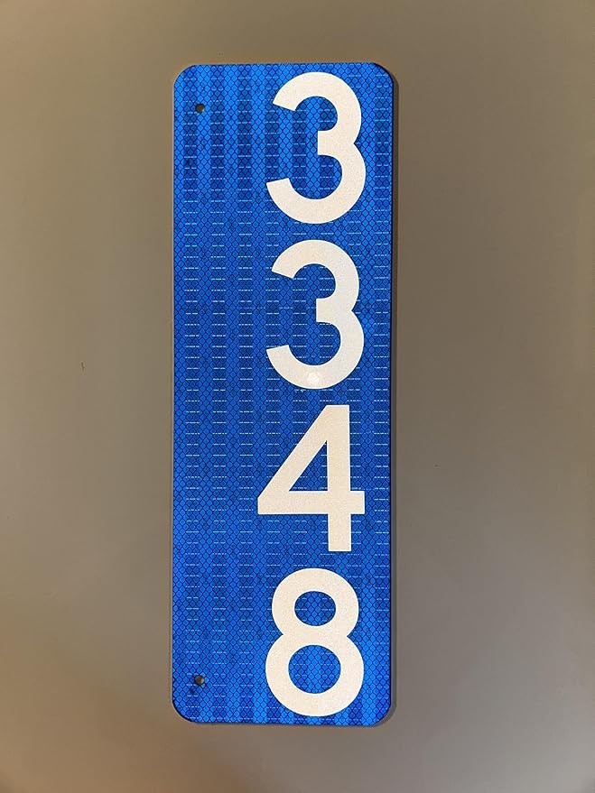 3M HIP 911 Reflective Address Mailbox Sign By SSMG