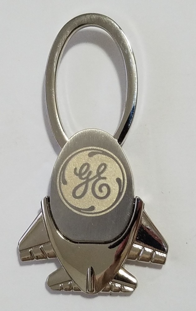 GE Jet Aircraft Keychain.  General Electric.