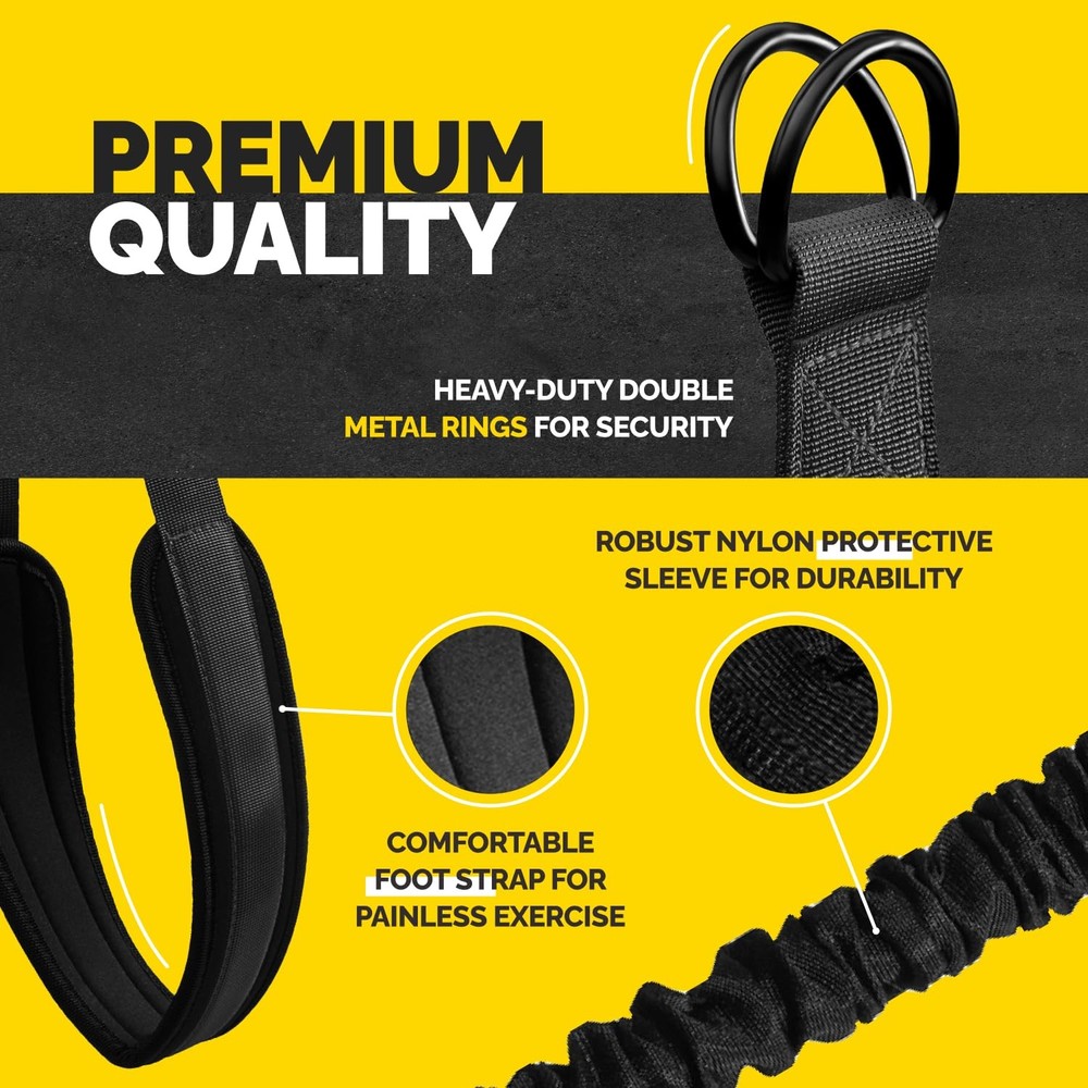 Pull Up Assistance Bands Set - 4 Heavy-Duty Pull Up Bands, Height Adjustable ...