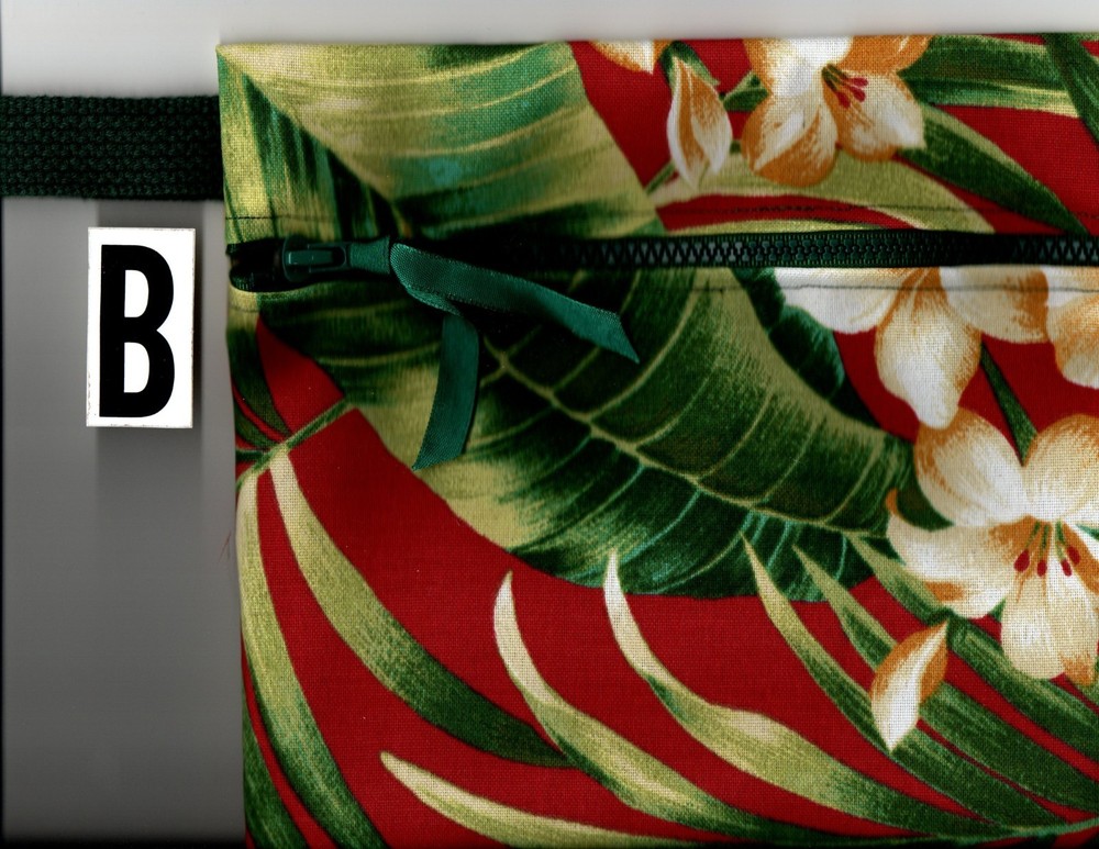 Utility bag 8"x 9", zippered pocket